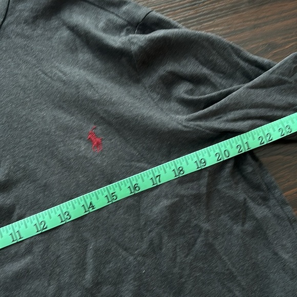 Polo Ralph Lauren quarter zip men’s gray sweatshirt Sz L - Picture 7 of 8